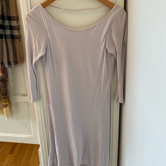 Zara Purple Midi Scoop back Dress - Picture 3 of 5